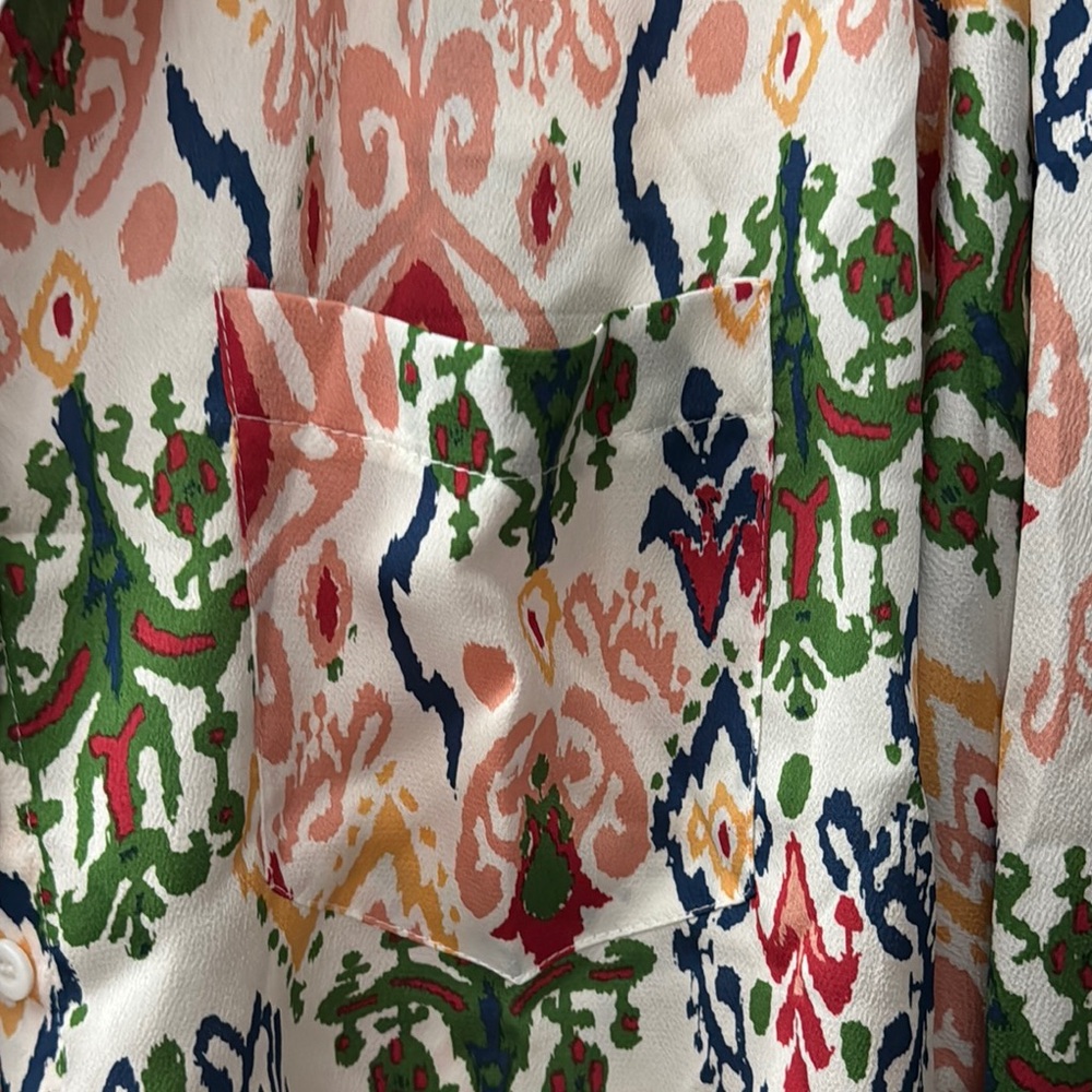 NEW Colorful Patterned Blouse - Picture 5 of 7
